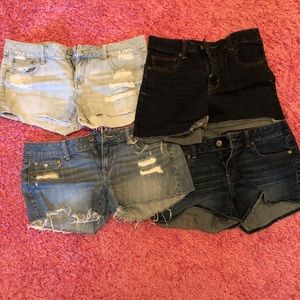 Lot of four size 12 American Eagle shorts. NWOT